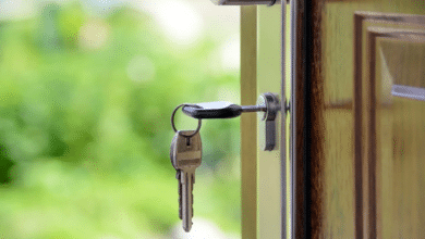 door with key