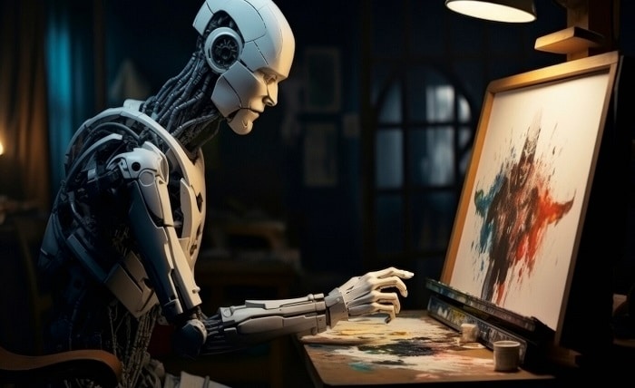 robot working as painter instead humans 23 2150911981