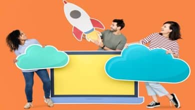 cloud storage innovation concept shoot featuring rocket icon 53876 15431