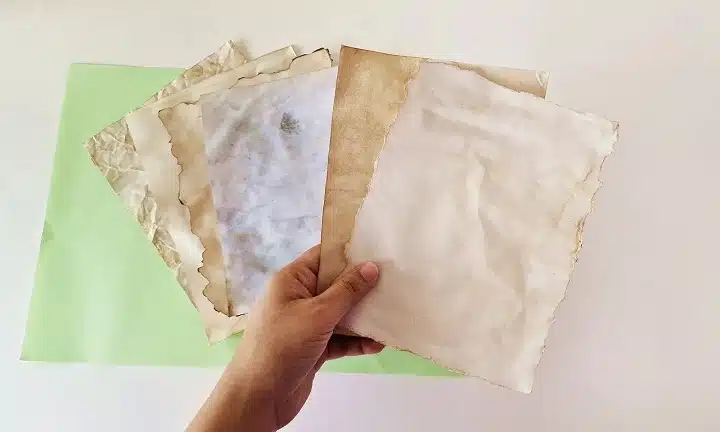how to age paper 1 1