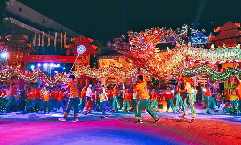 Thai Fortune Festival Dance with Dragons and Enjoy Blessings of Prosperity