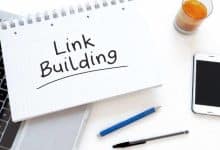 link building notepad on desk jpg